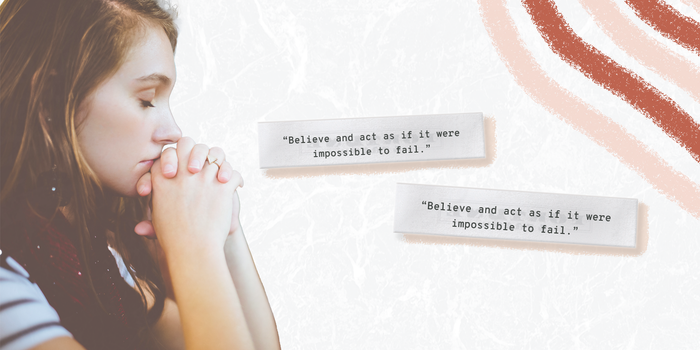 A collage of Fortune & Frame faith affirmations